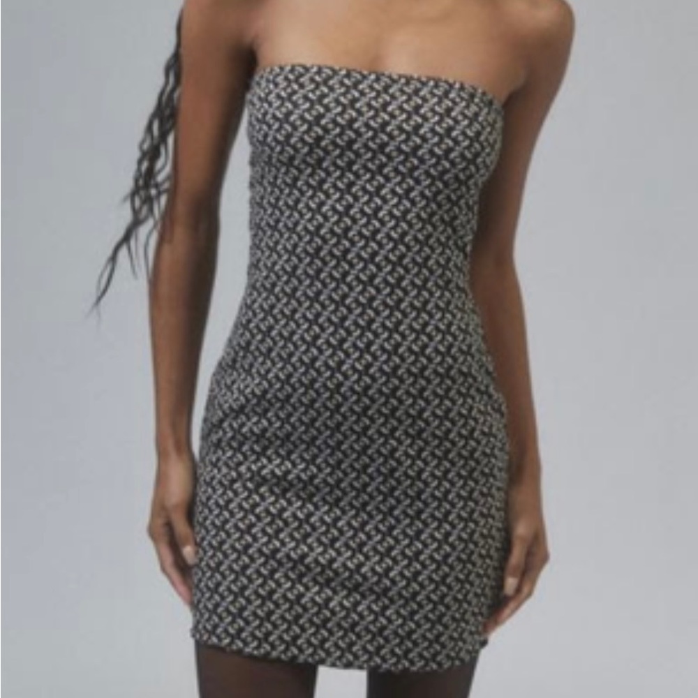 Urban Outfitters mini strapless pattern dress - new with tag